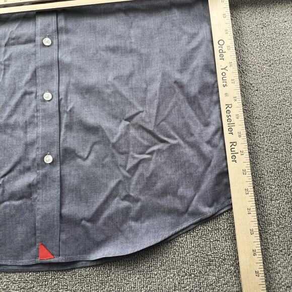 UNTUCKit Shirt Adult Medium Blue Button Up Long Sleeve Casual Preppy Men's - Picture 12 of 14